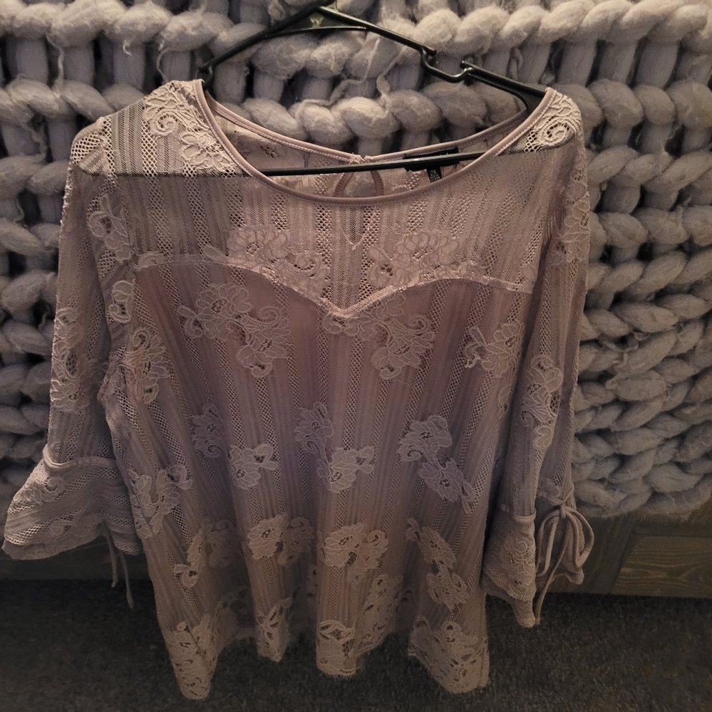 Lacey Olivia Blu 3/4 sleeve shirt